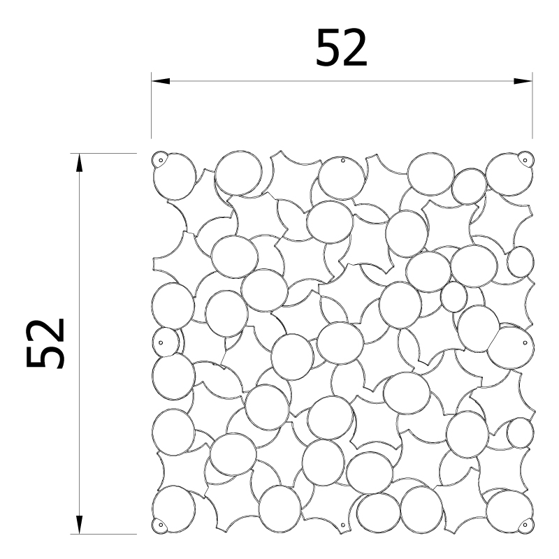 VedoNonVedo Party élément décoratif pour meubler et diviser les espaces - transparent 2